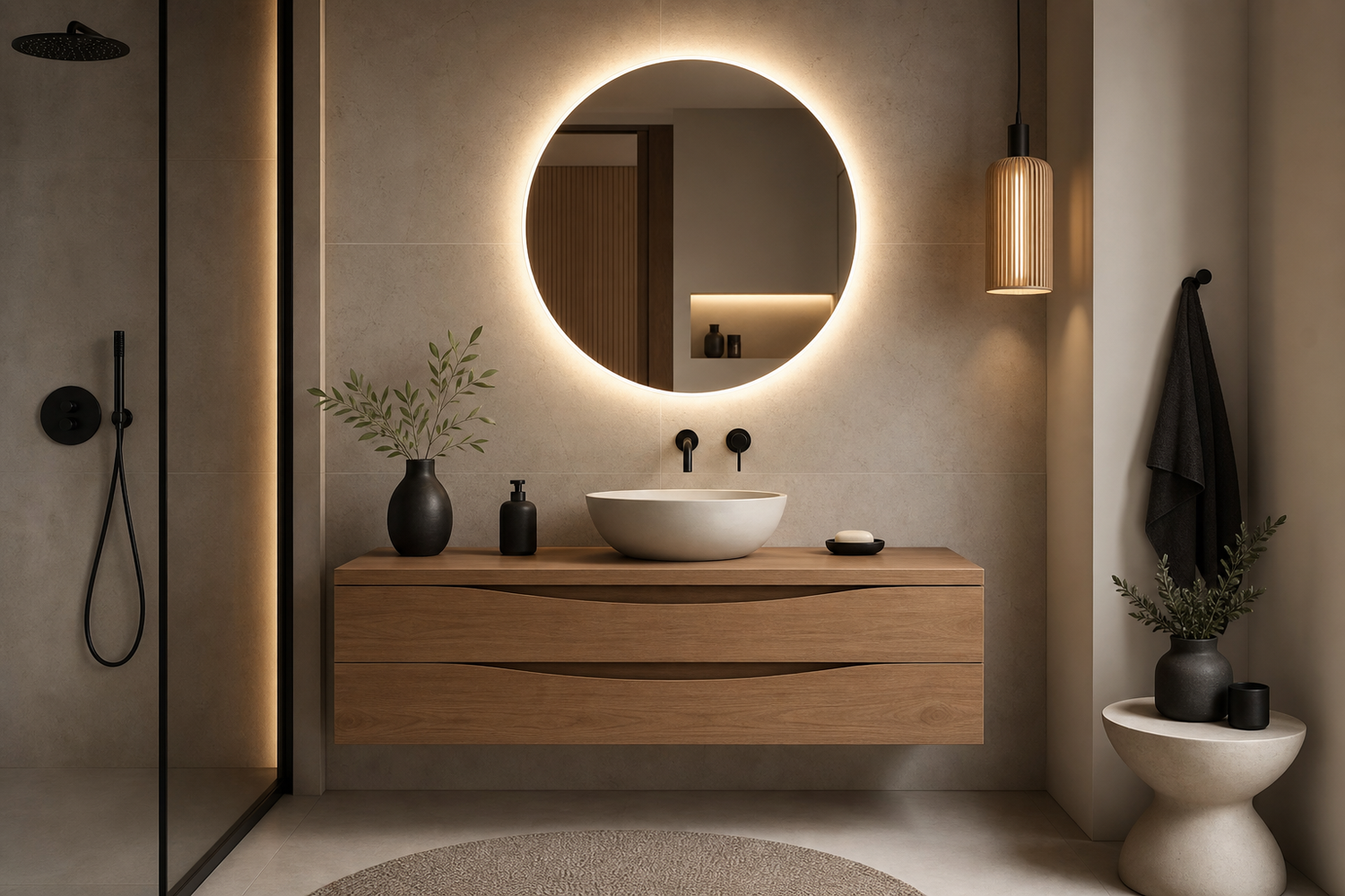 Badezimmer Trends 2026: die wichtigsten Looks, Farben und Materialien