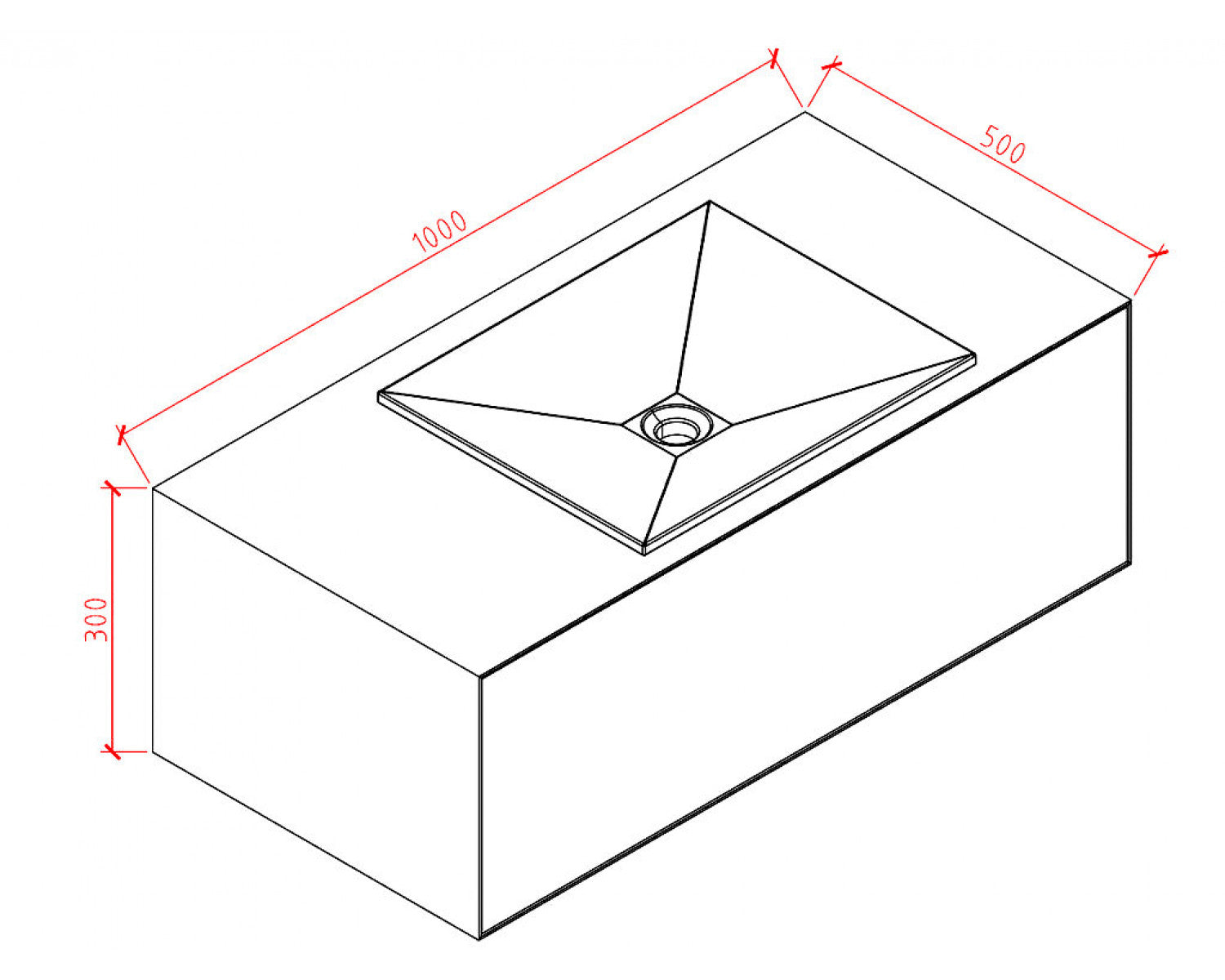 Waschtischunterschrank mit Waschtisch - Winchester