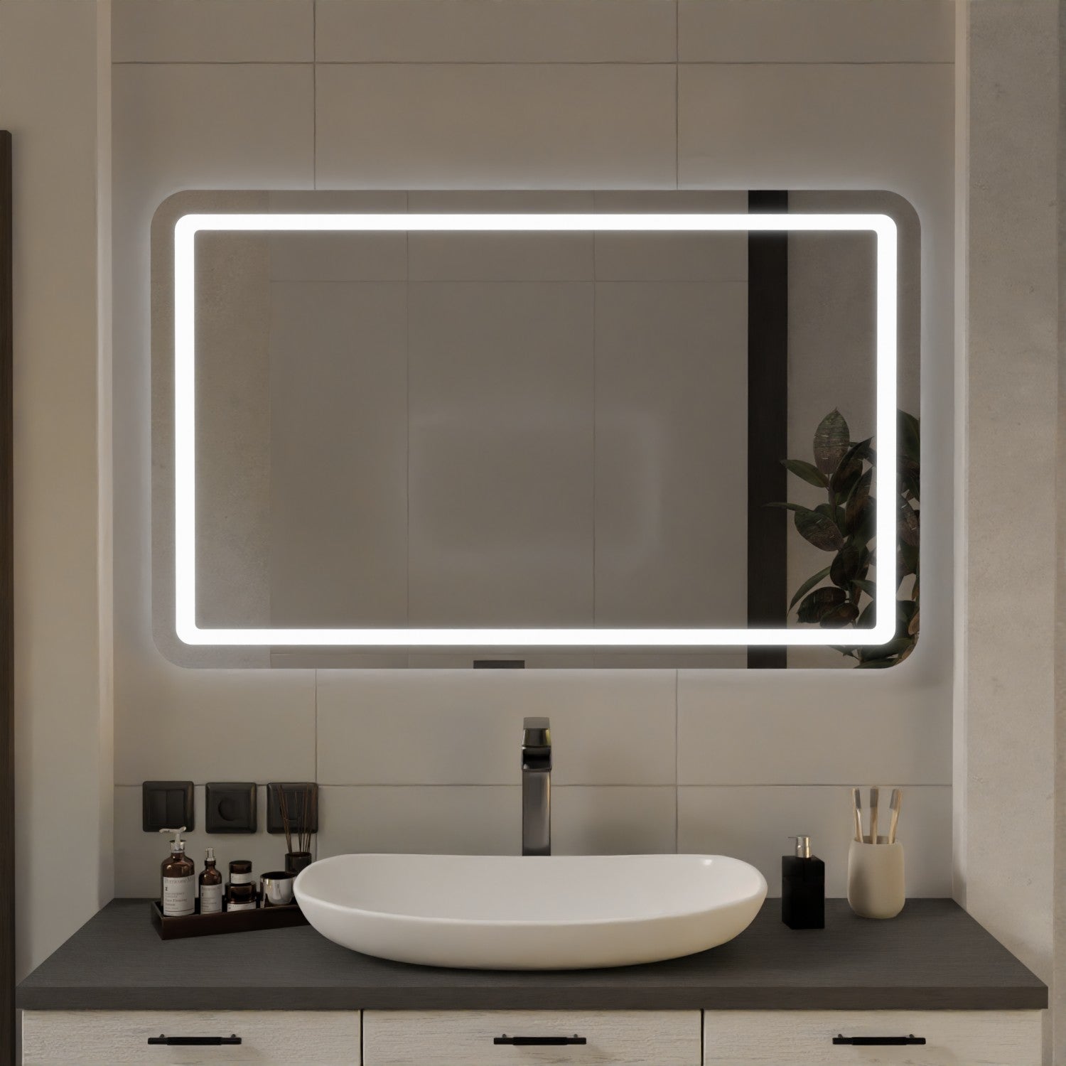 Badspiegel nach Maß mit Rundbögen - Bonn 2