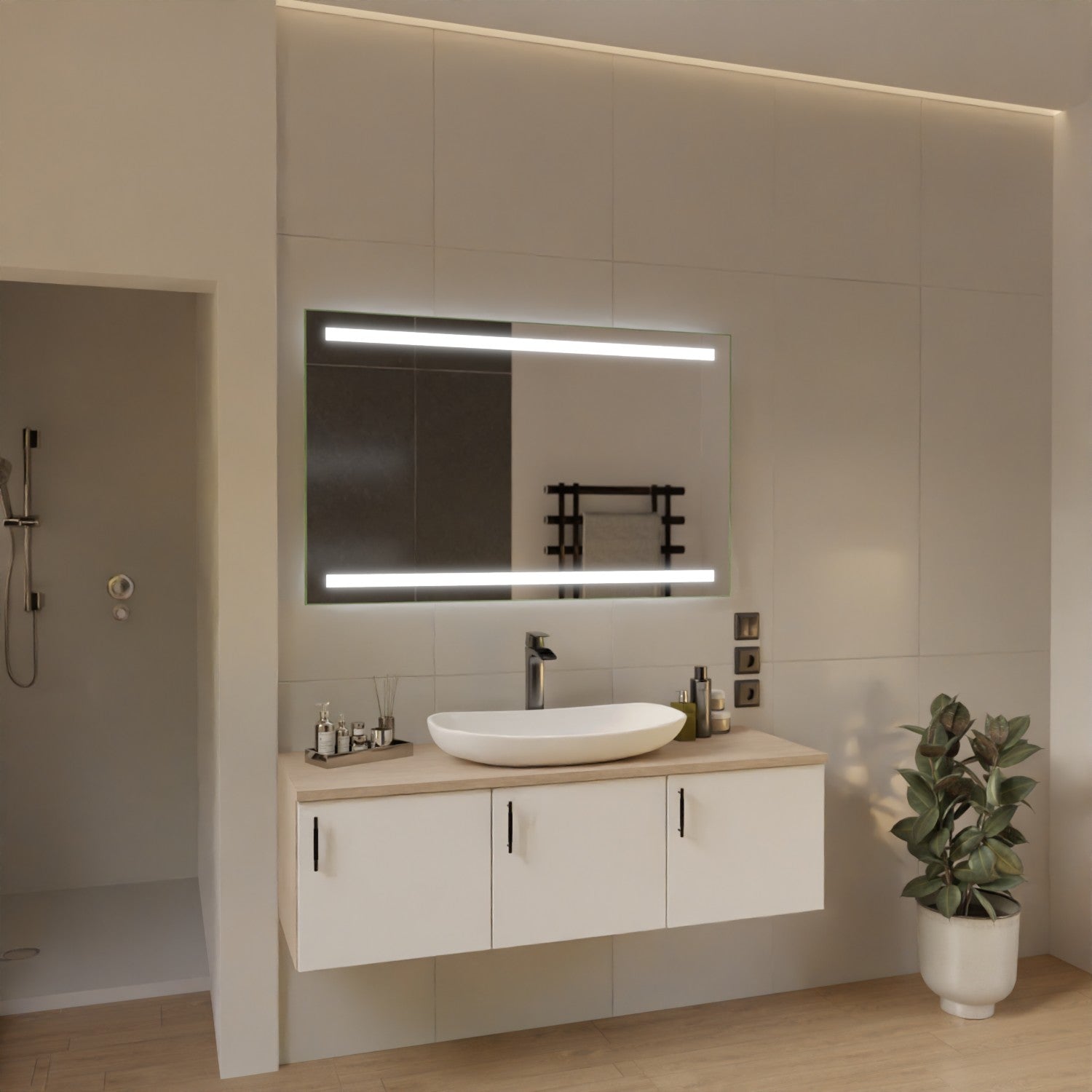 LED bathroom mirror - Karlsruhe