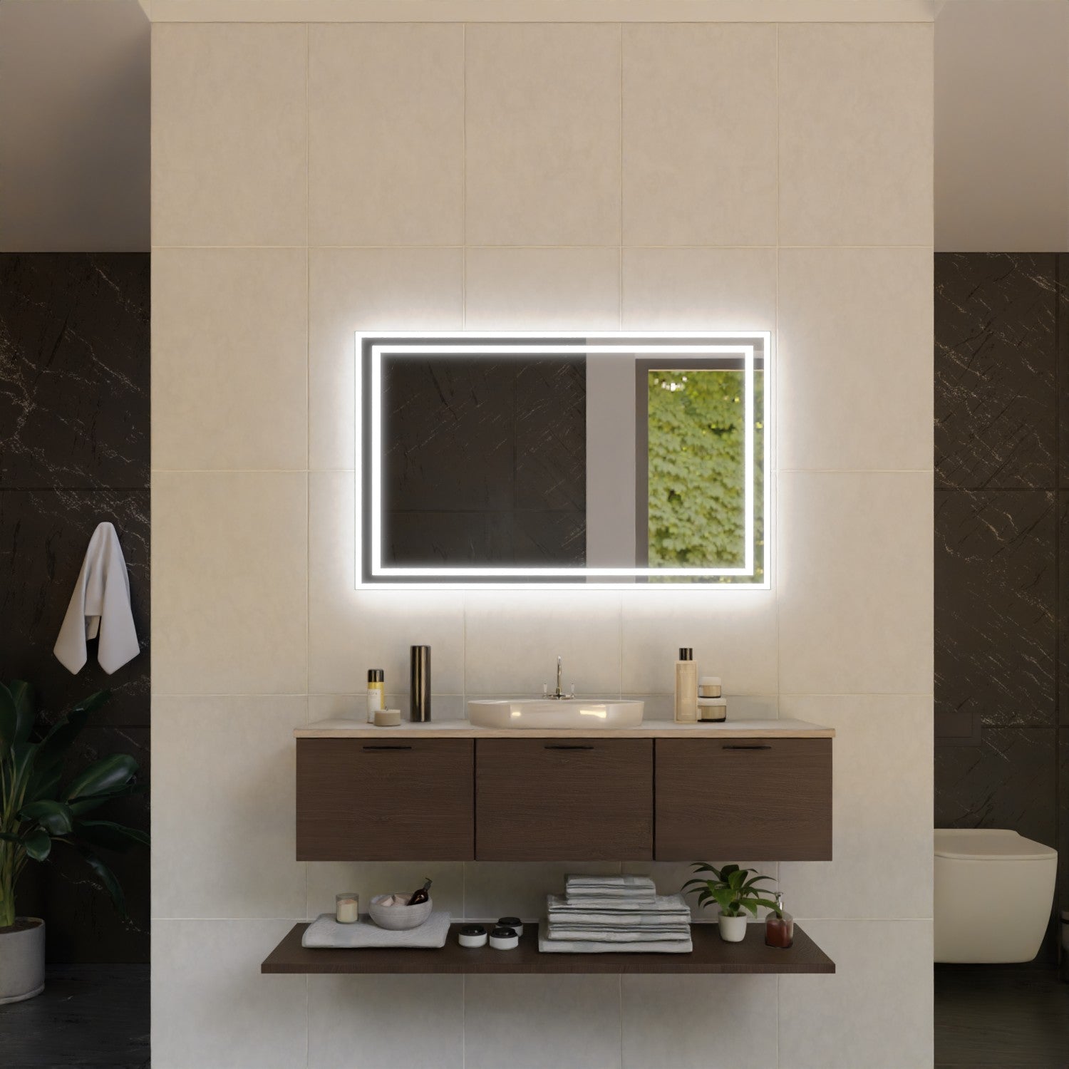 Bathroom mirror LED Lünen