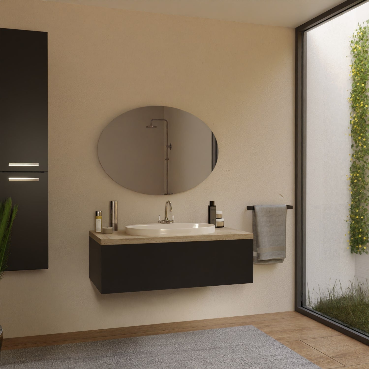 Spiegel Oval - Aruba