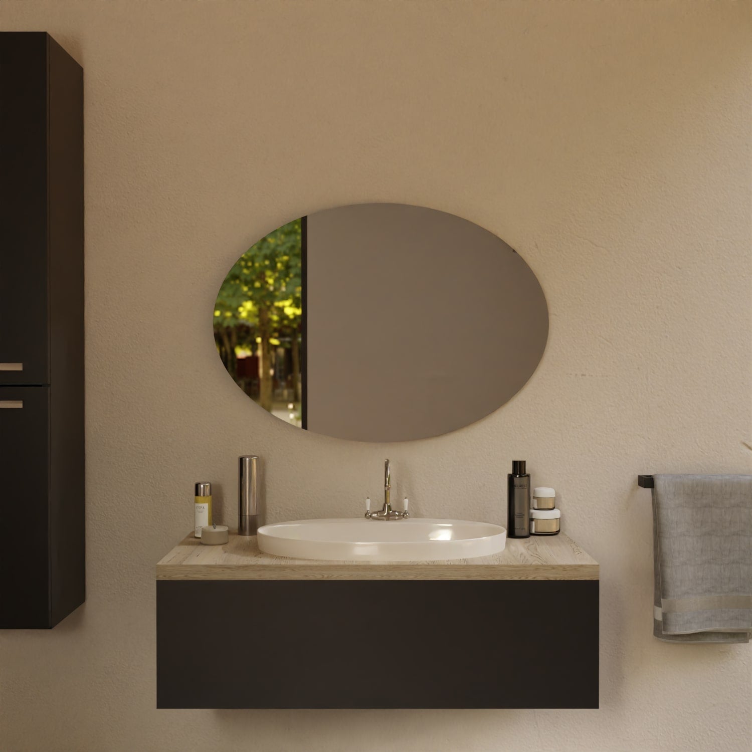 Spiegel Oval - Aruba