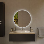 Runder Spiegel Stuttgart mit Hintergrundbeleuchtung