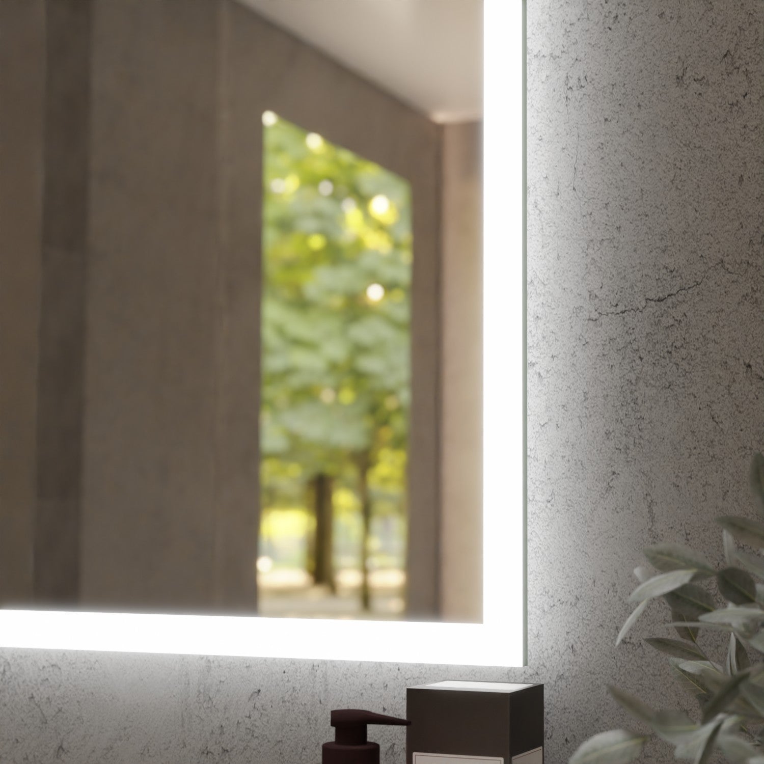 Badspiegel mit Rundbogen nach Maß beleuchtet - Jona 2