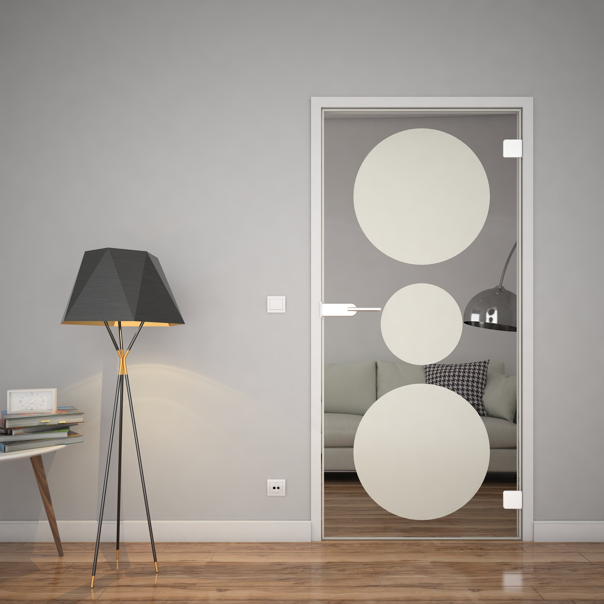 Circulus 2 - Glastür Floatglas