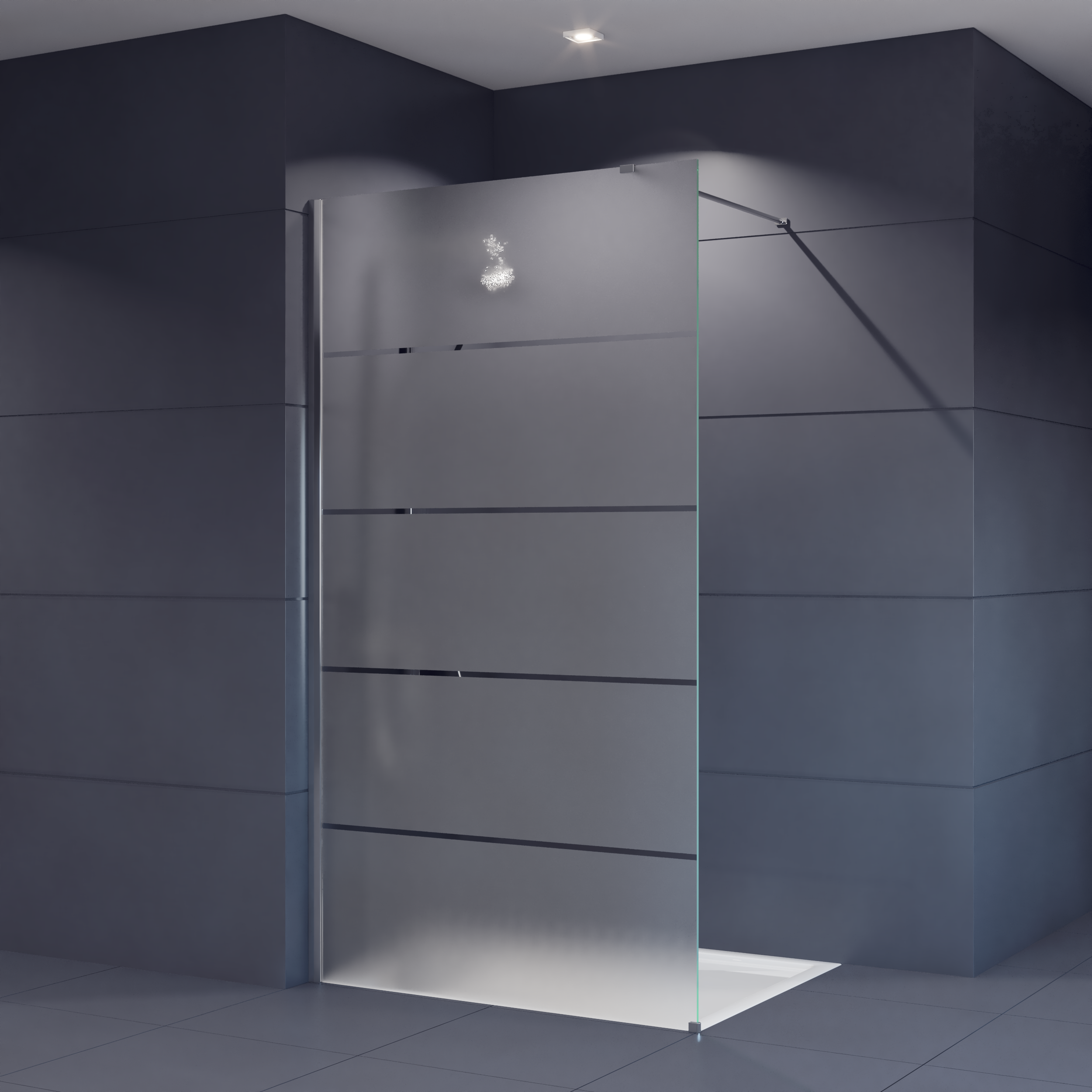 Elicius - Duschwand Glas