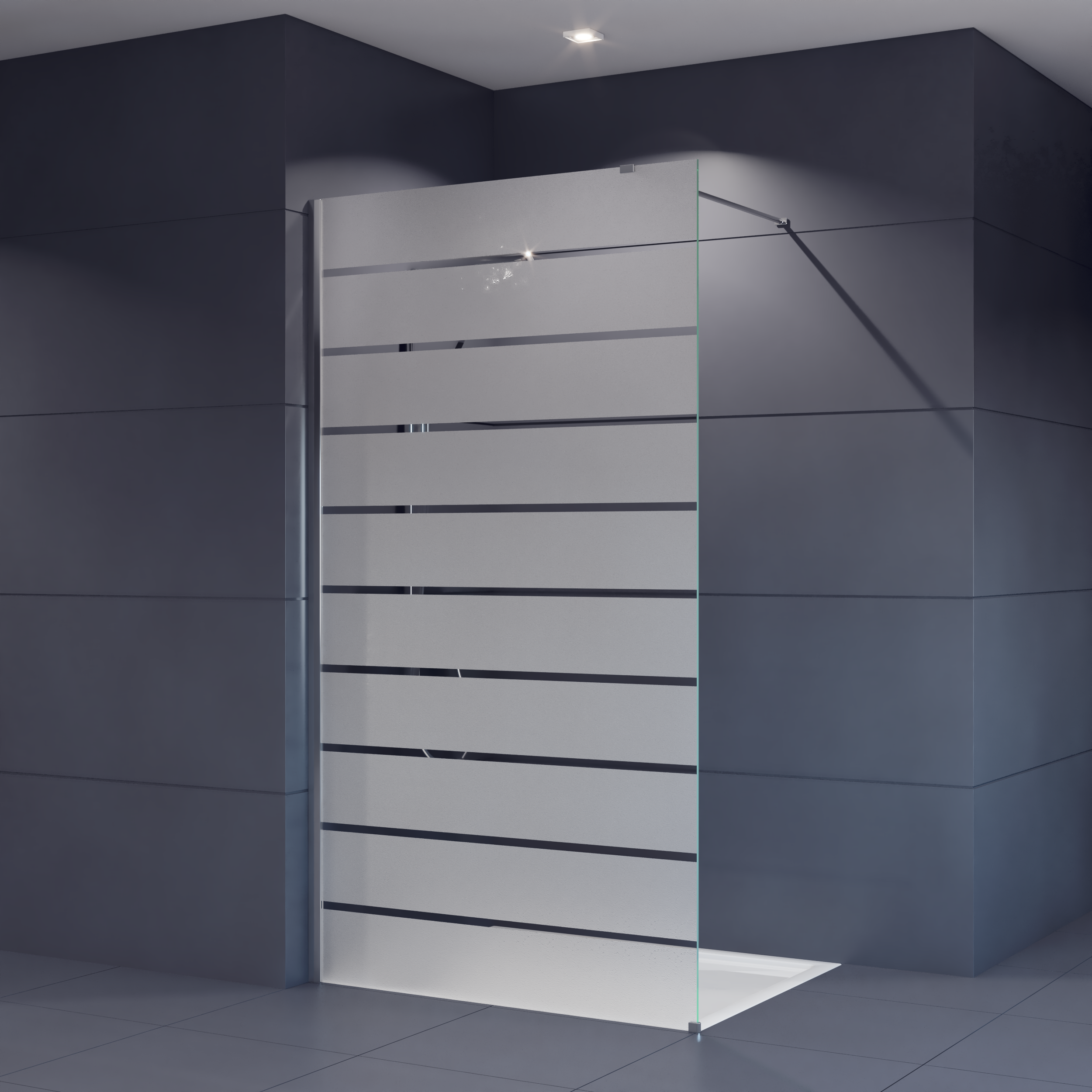 Eros - Duschwand Glas