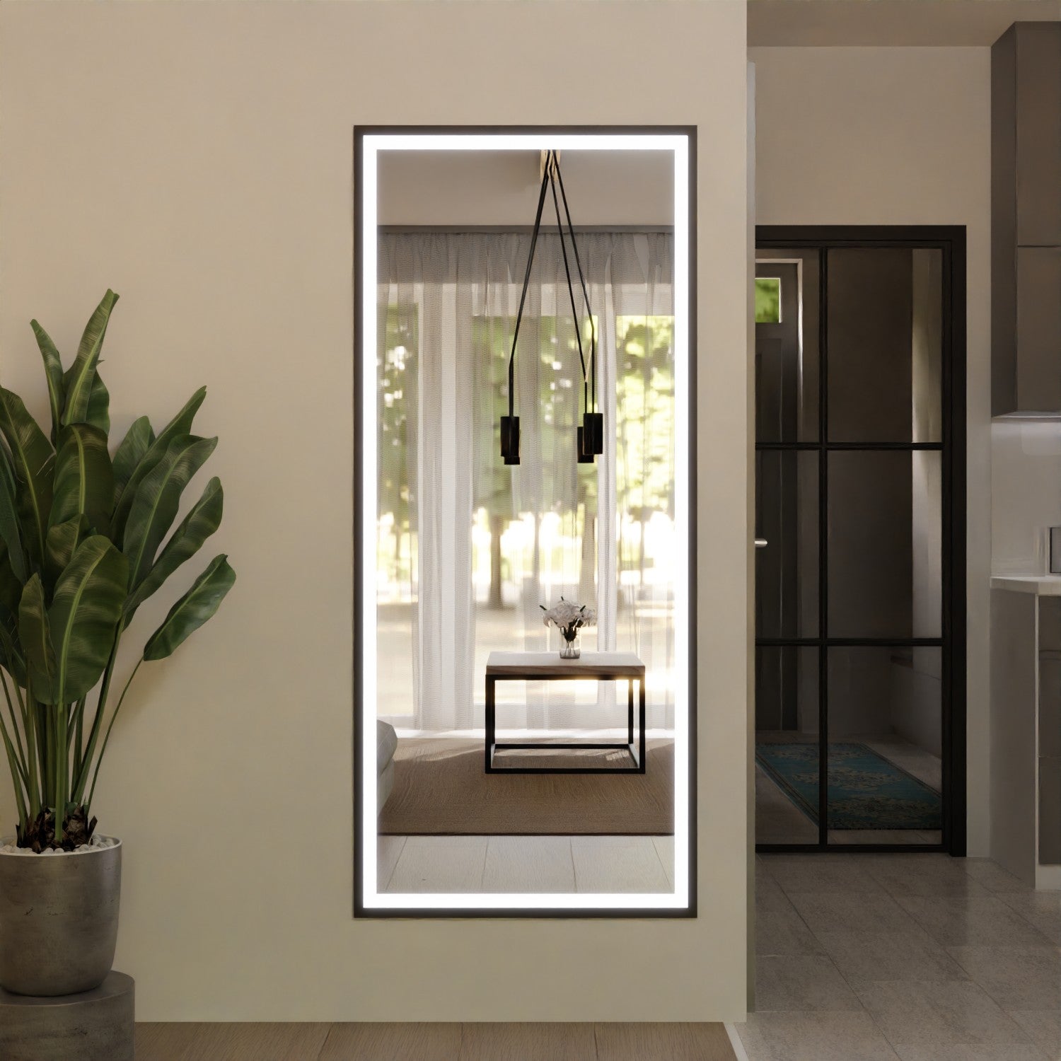 Flurspiegel Malaysia 2 rundherum beleuchtet