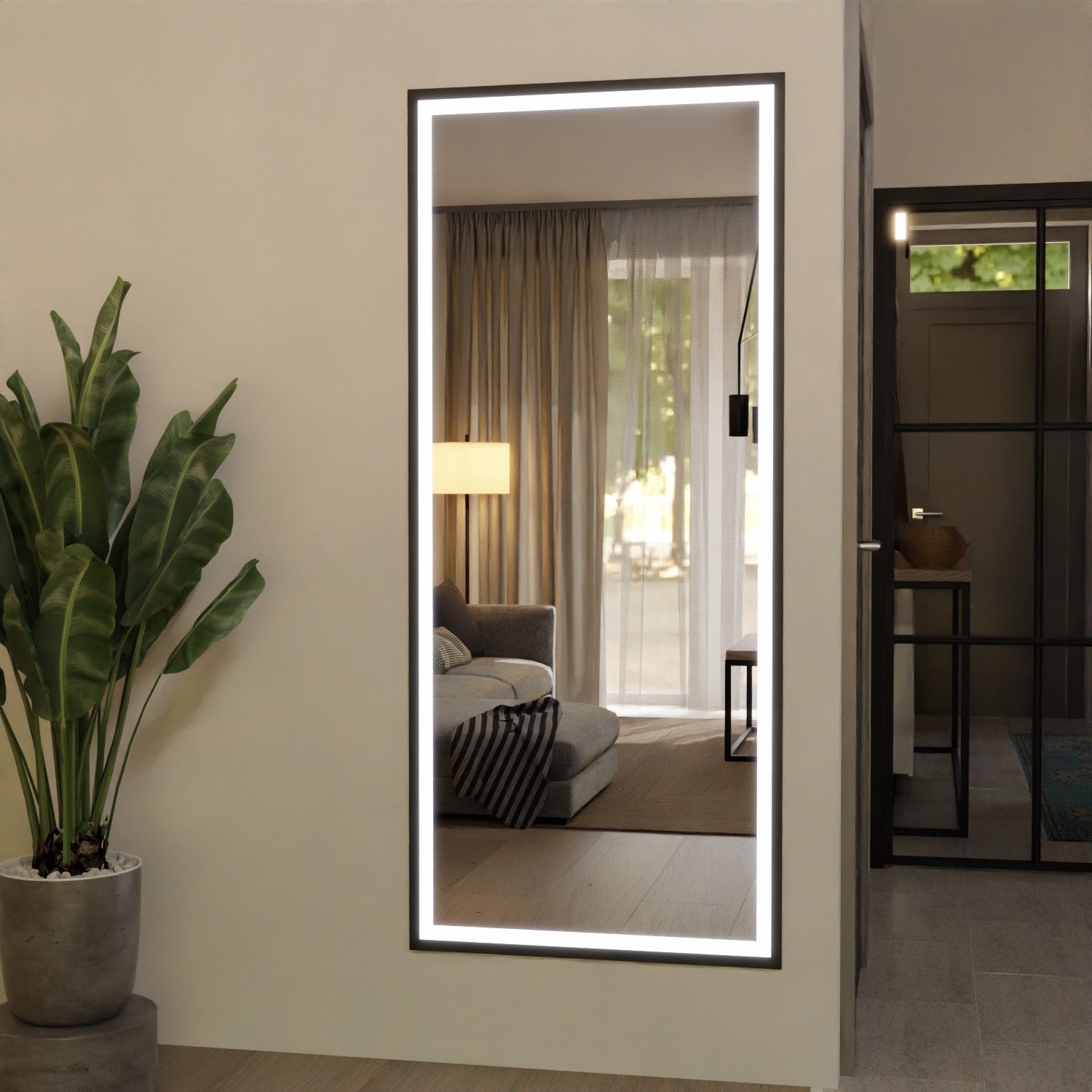 Flurspiegel Malaysia 2 rundherum beleuchtet