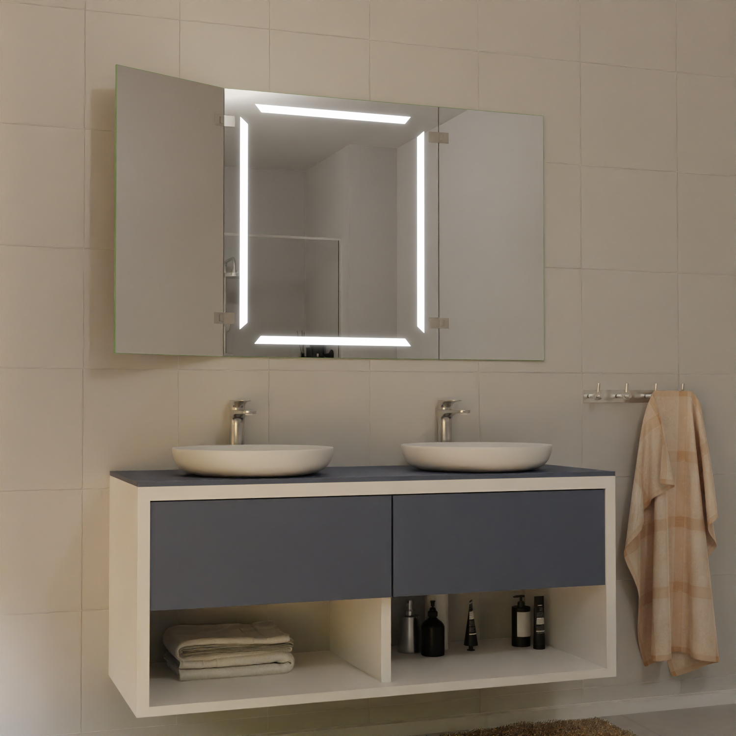 Klappspiegel Bad - Oskar