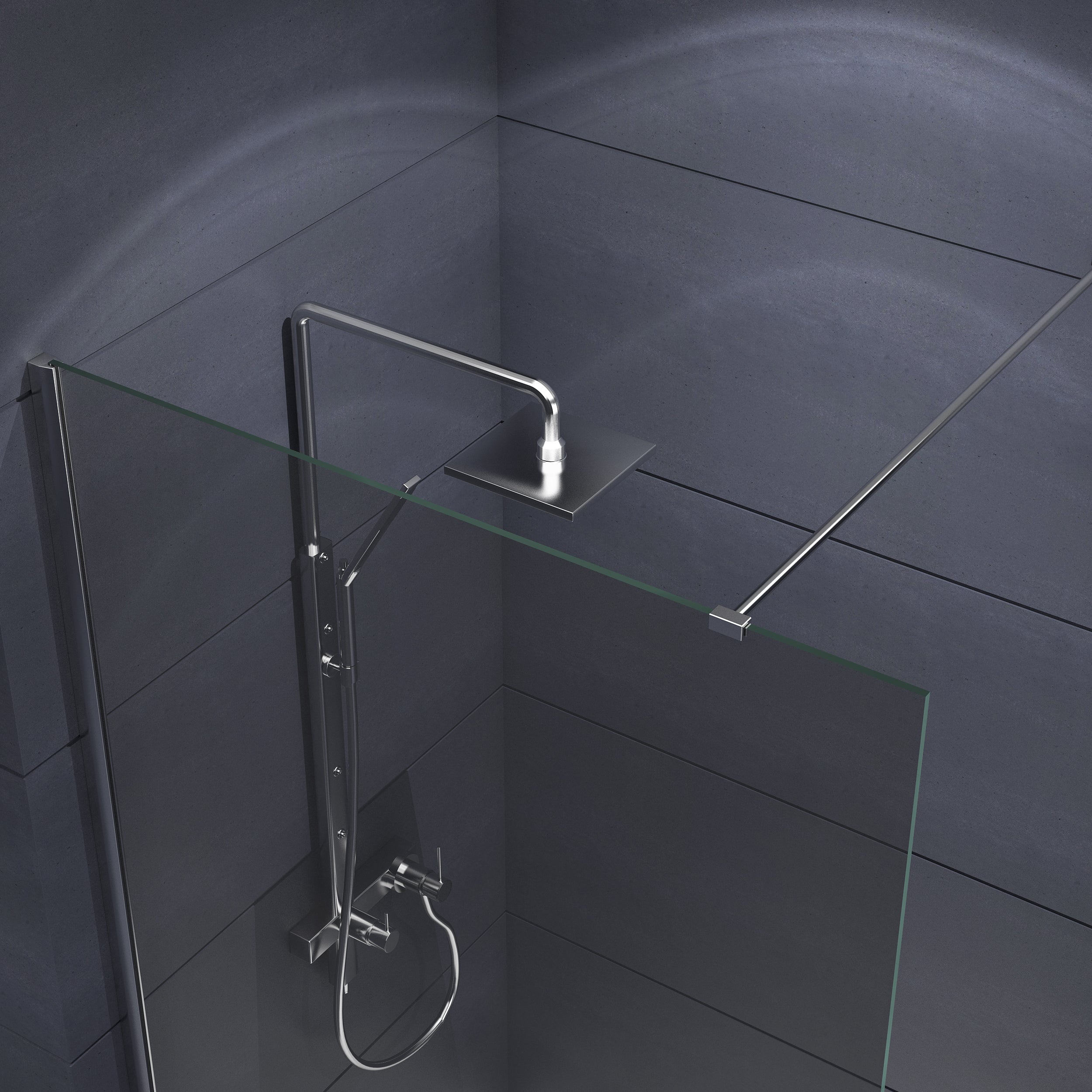 Elicius - Duschwand Glas