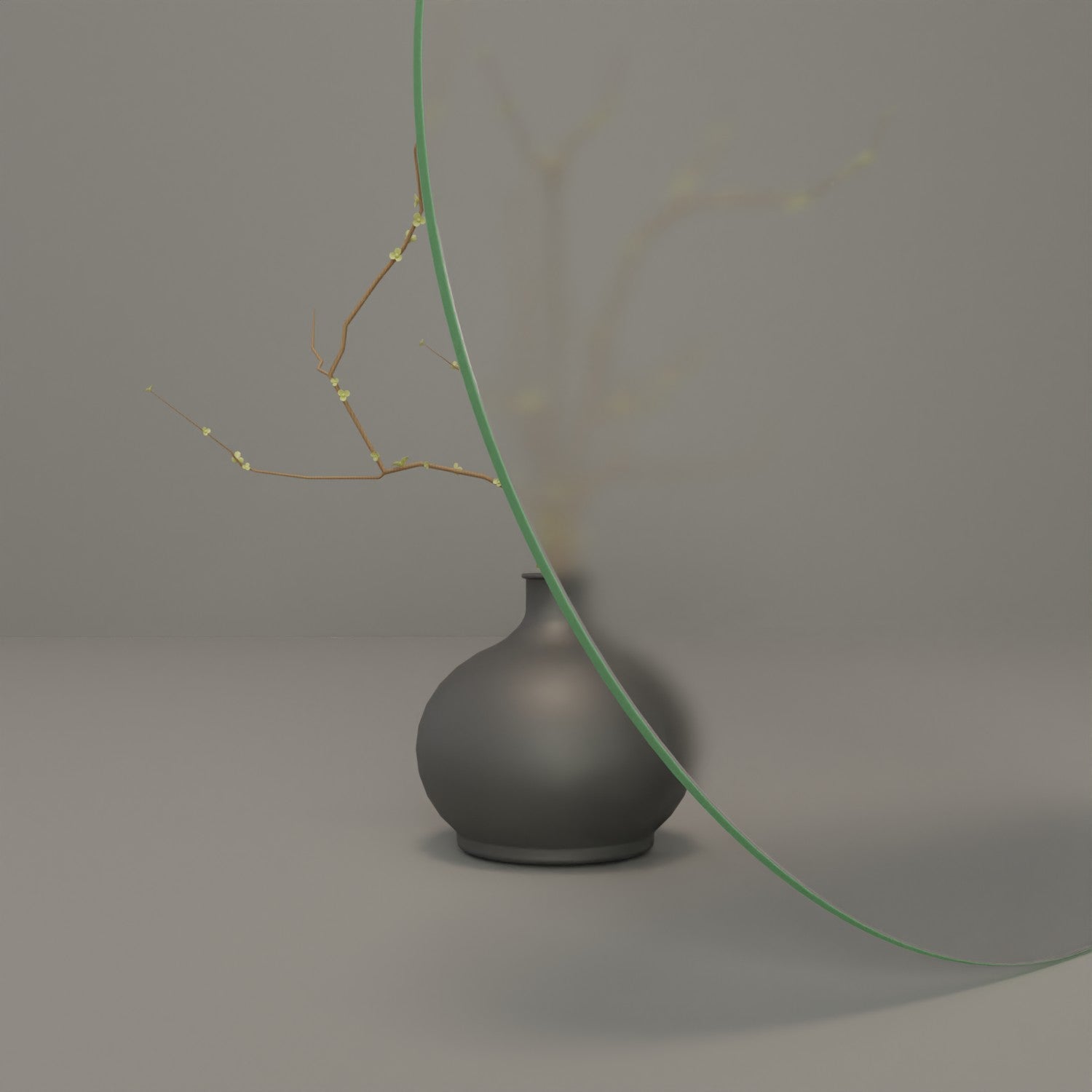 Runde ESG Glasplatte Satinato 6mm