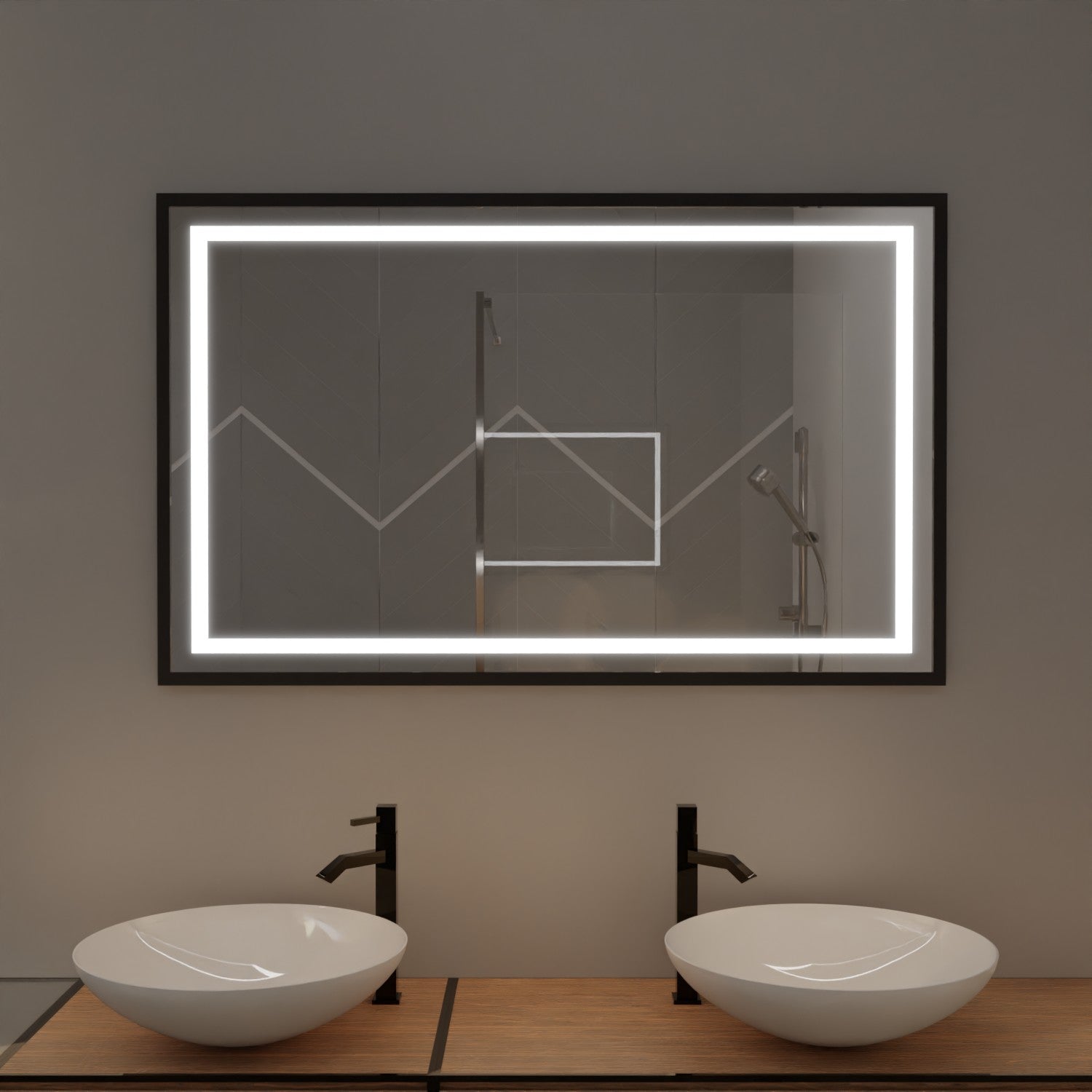 Spiegel mit Alurahmen - Kambodscha