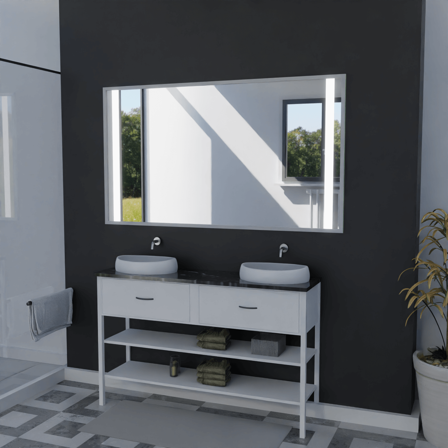 Spiegel mit Rahmen nach Maß - Sri Lanka