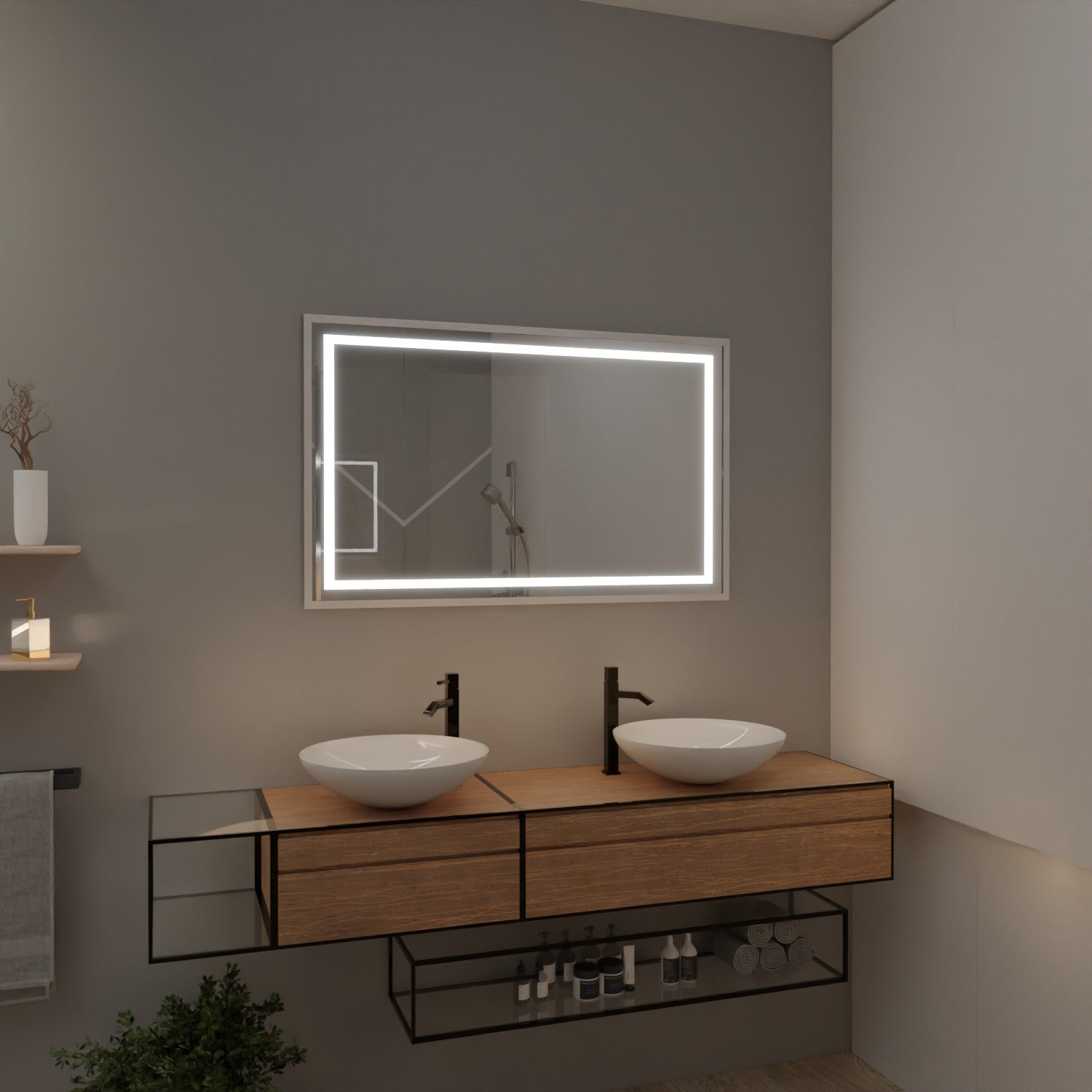 Beleuchteter Spiegel mit Rahmen - Georgien