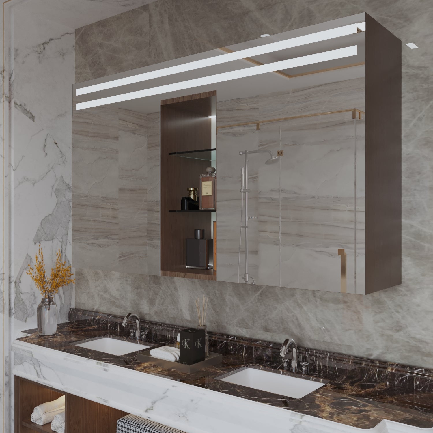 Badezimmer Spiegelschrank - Frieda