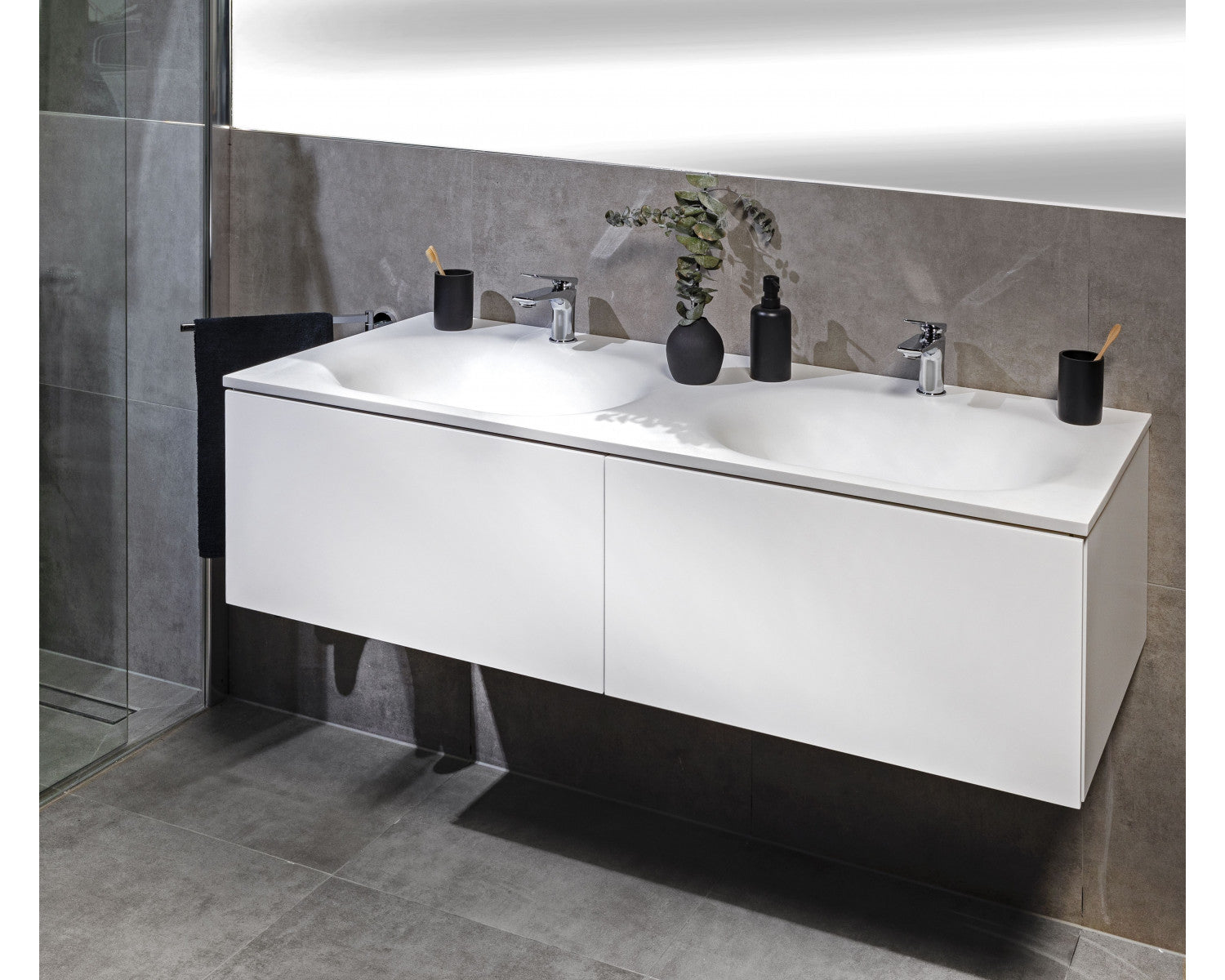 Bad Unterschrank mit Doppelwaschtisch - Bristol