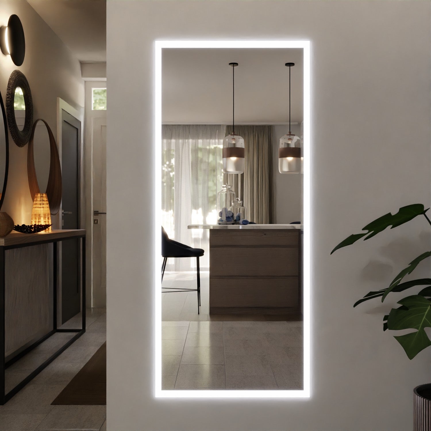 Wandspiegel nach Maß beleuchtet -  Alisa