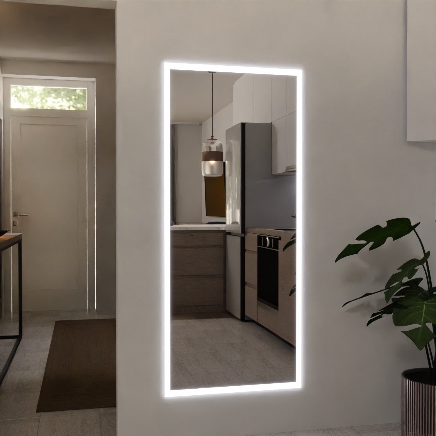 Flurspiegel nach Maß beleuchtet - Alisa
