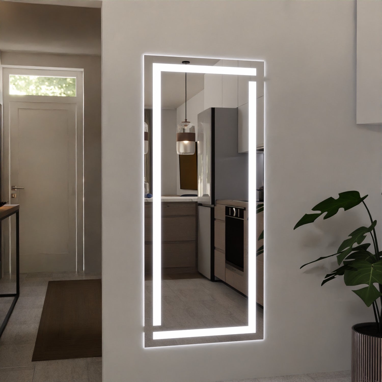 LED Wandspiegel nach Maß - Lola