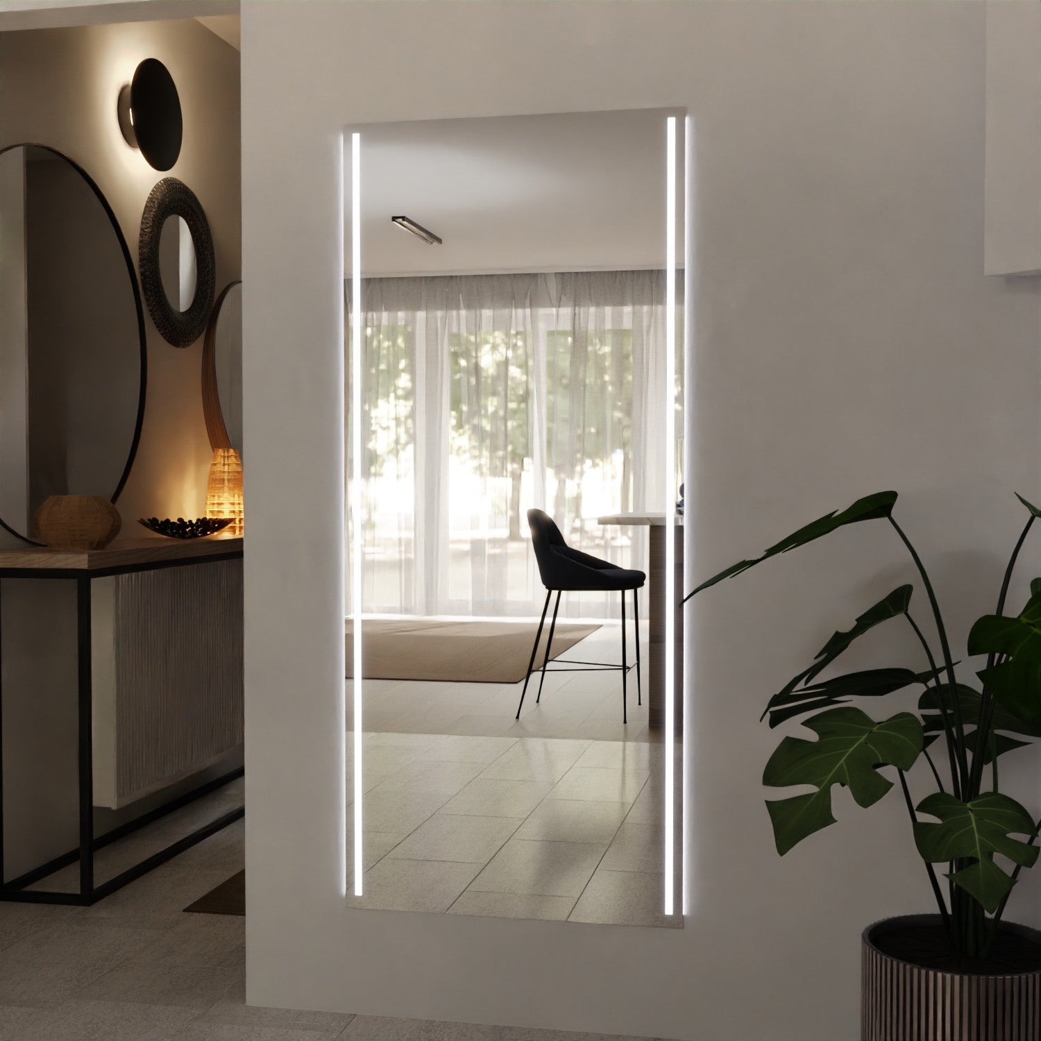 LED wall mirror - Maria