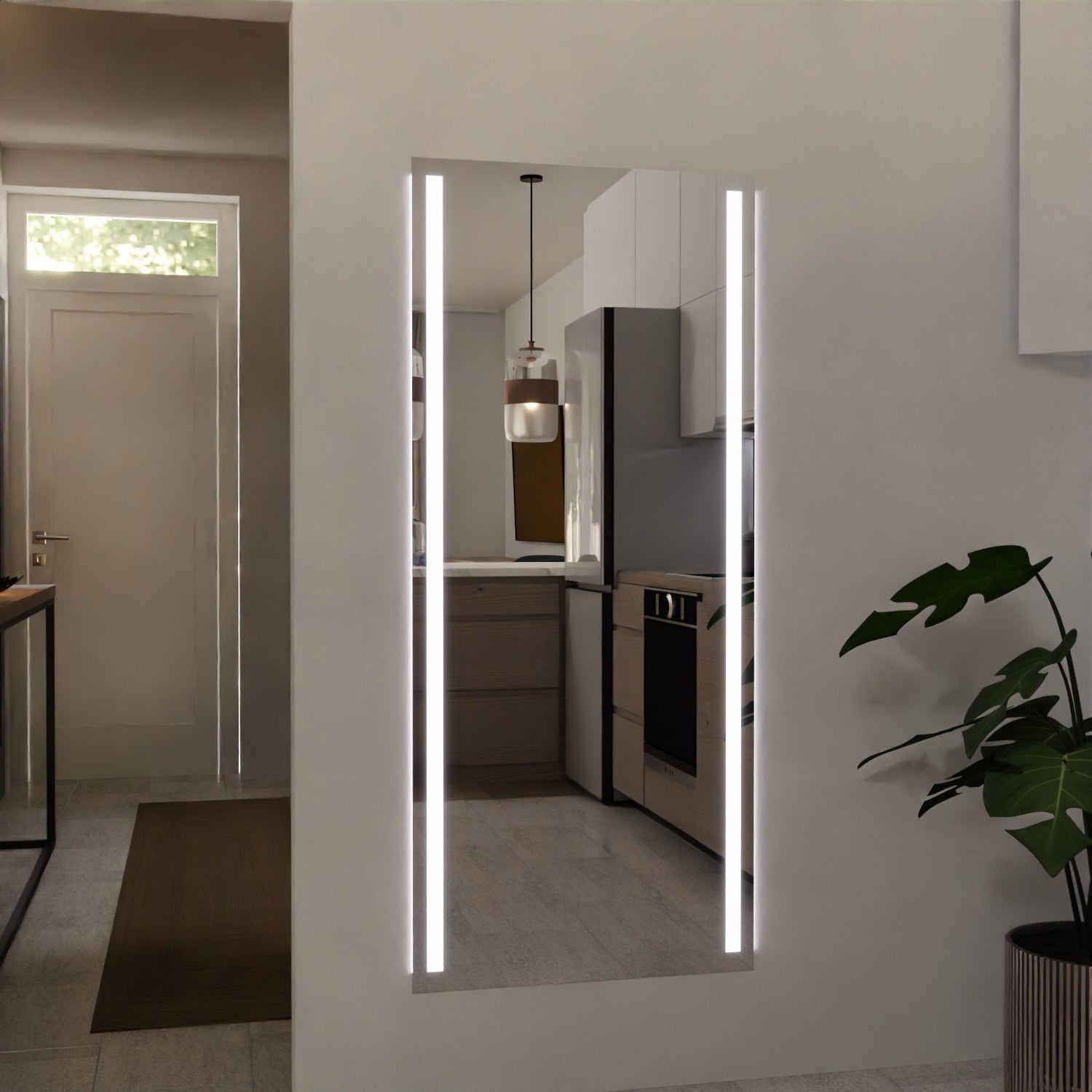 LED-Flurspiegel nach Maß - Alejandro