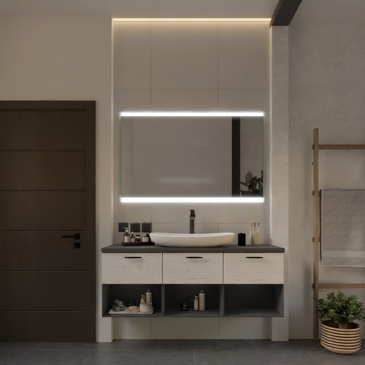 LED Spiegel mit Rahmen - Japan