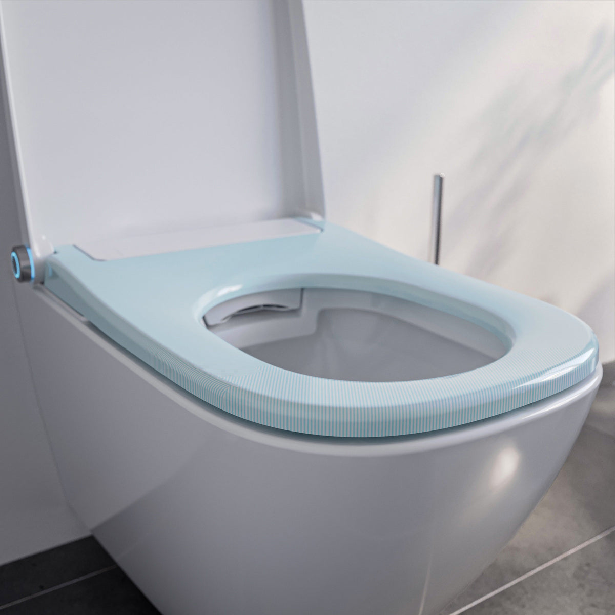 Dusch-WC in eckiger Form mit seitlicher Bedienung – Ansicht 3
