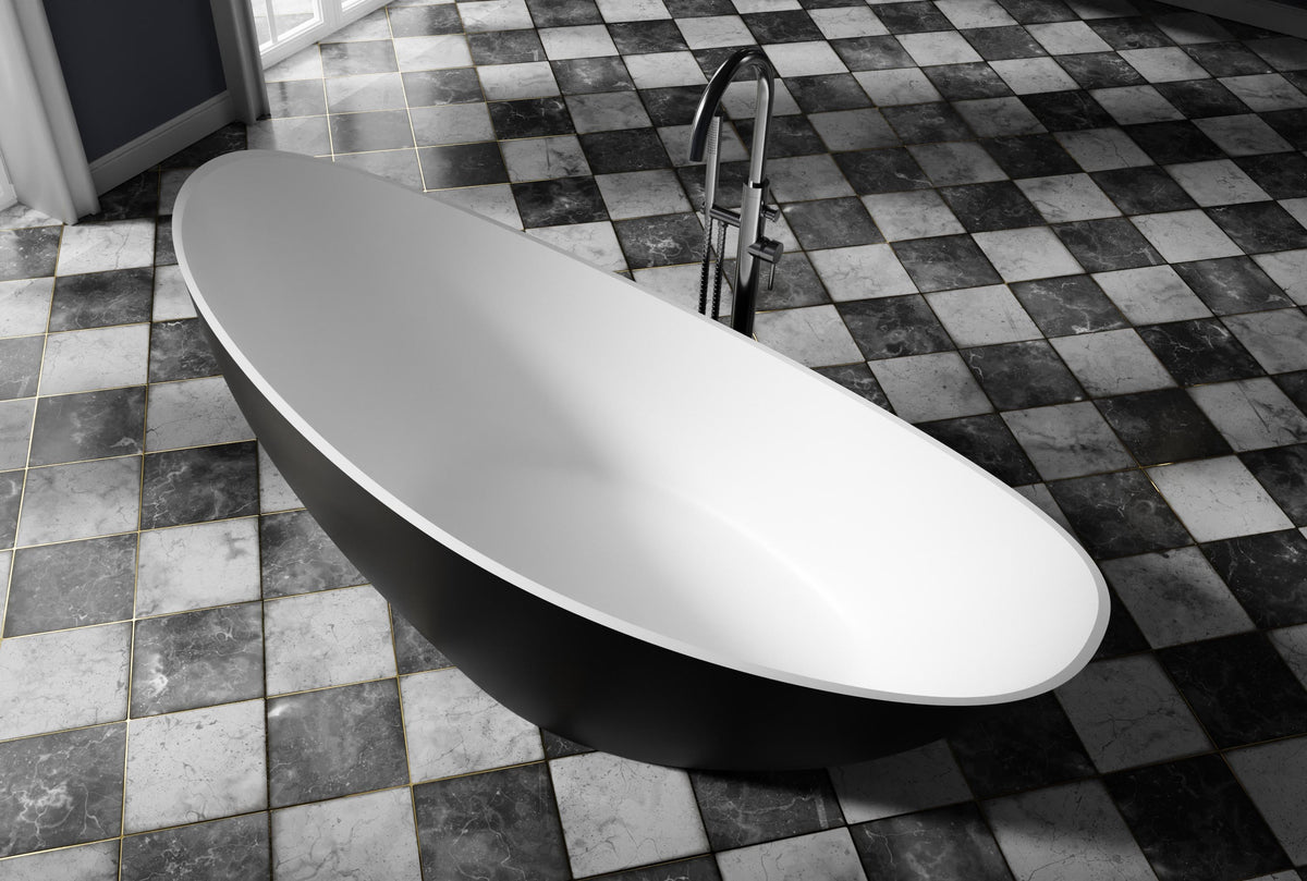 Freistehende Acrylbadewanne mit erhöhten Enden – 183,5 cm – Galerieansicht 6