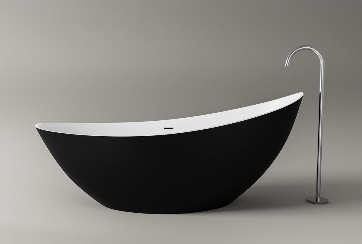 Freistehende Acrylbadewanne mit erhöhten Enden – 183,5 cm – Galerieansicht 9