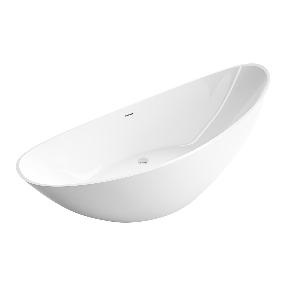 Freistehende Acrylbadewanne mit erhöhten Enden – 183,5 cm – Galerieansicht 16