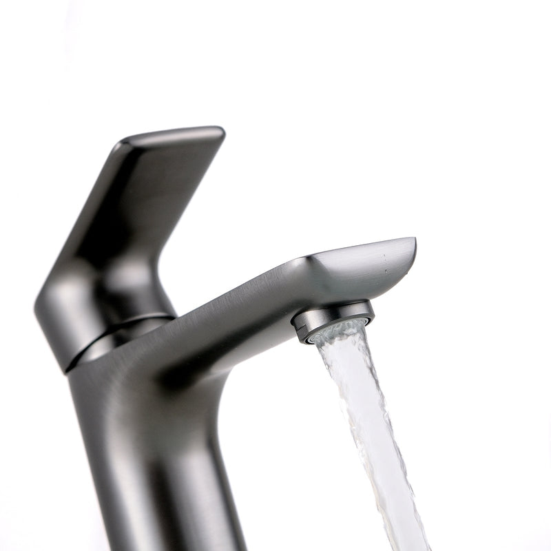 Kompakte Waschtischarmatur aus Messing – Gunmetal – Ansicht 2