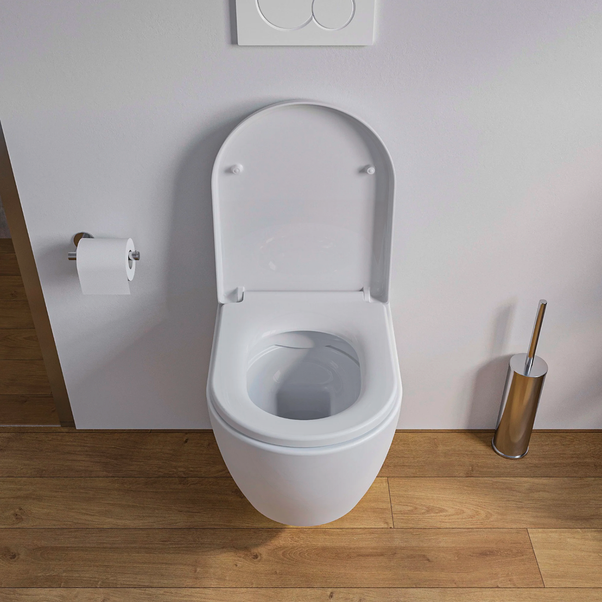 Kompaktes Wand-WC mit Softclose-Sitz – 48,5 cm – Ansicht 3
