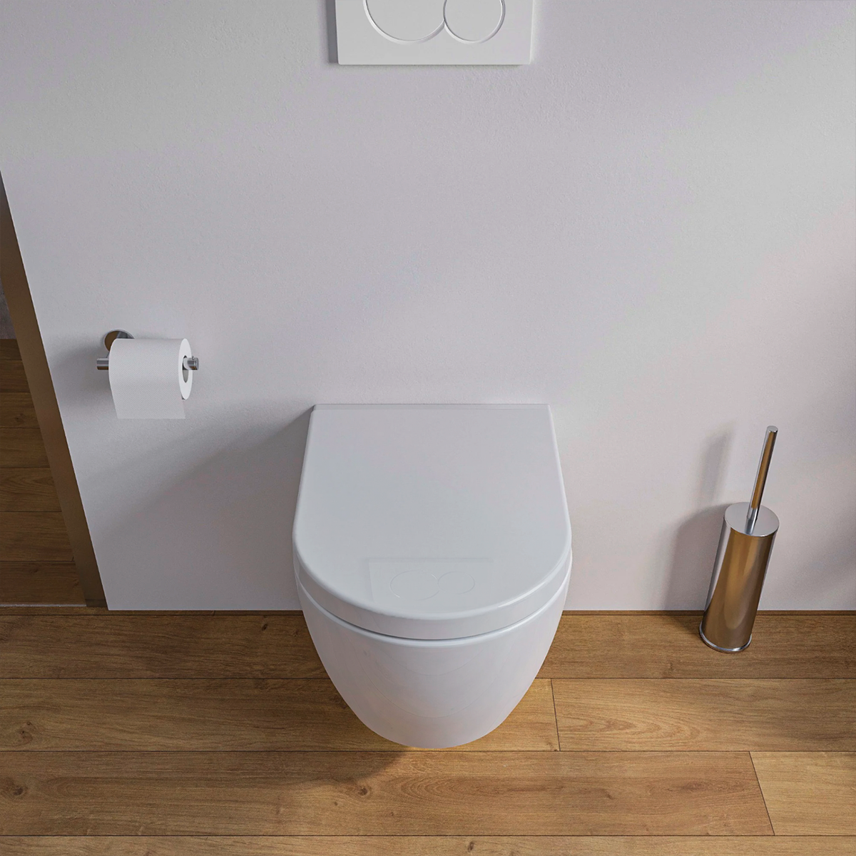 Kompaktes Wand-WC mit Softclose-Sitz – 48,5 cm – Galerieansicht 5
