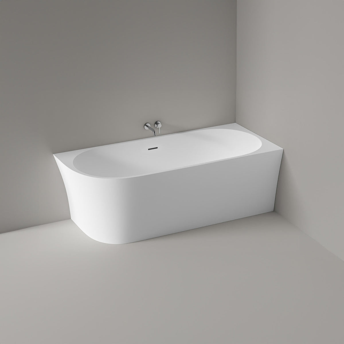 Schmale Acryl-Eckbadewanne 170 × 78 cm – rechts – Ansicht 2