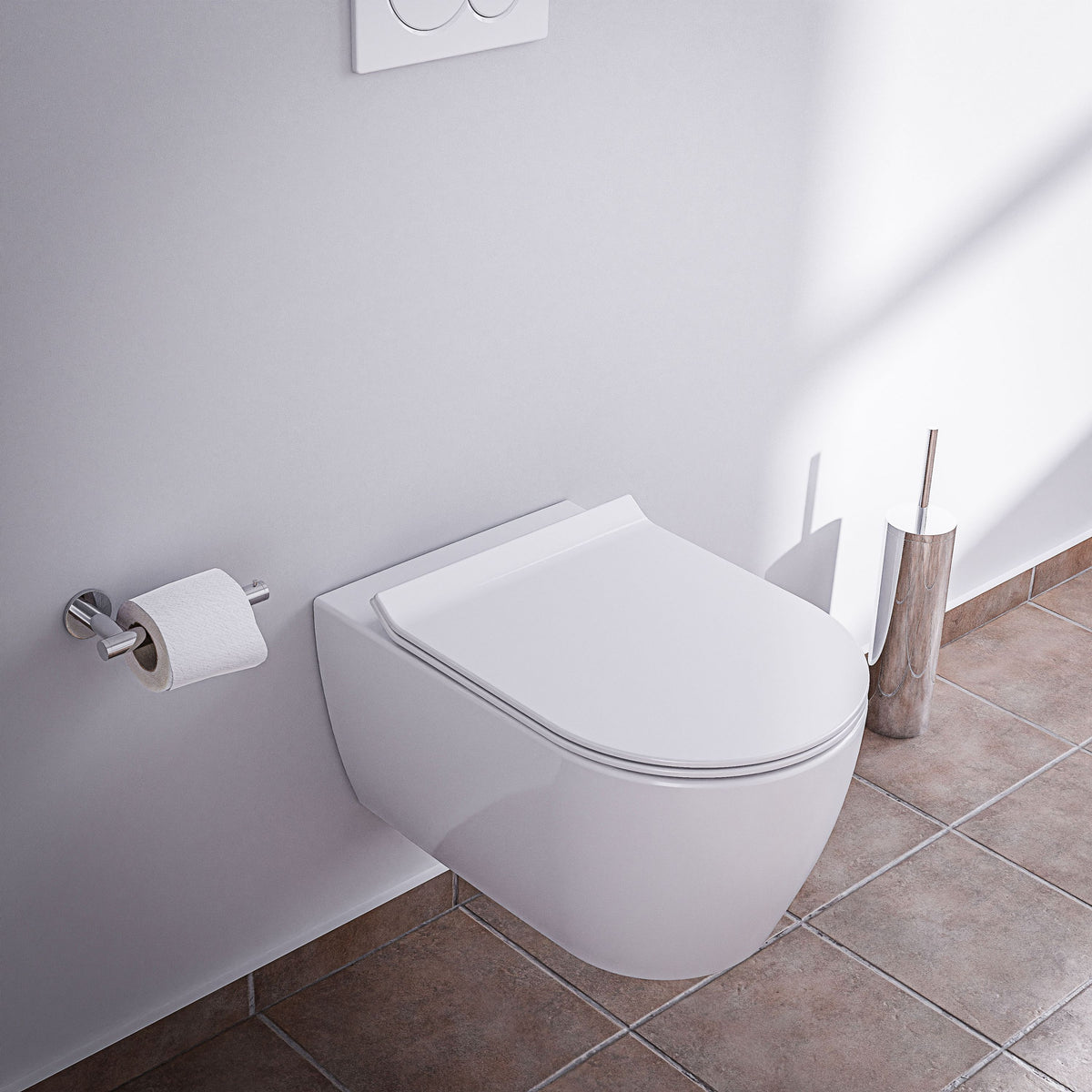Spülrandloses Wand-WC mit Nano-Oberfläche – 54,5 cm – Galerieansicht 14