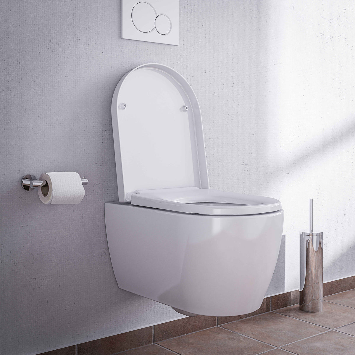 Spülrandloses Wand-WC mit Nano-Oberfläche – 54,5 cm – Galerieansicht 18