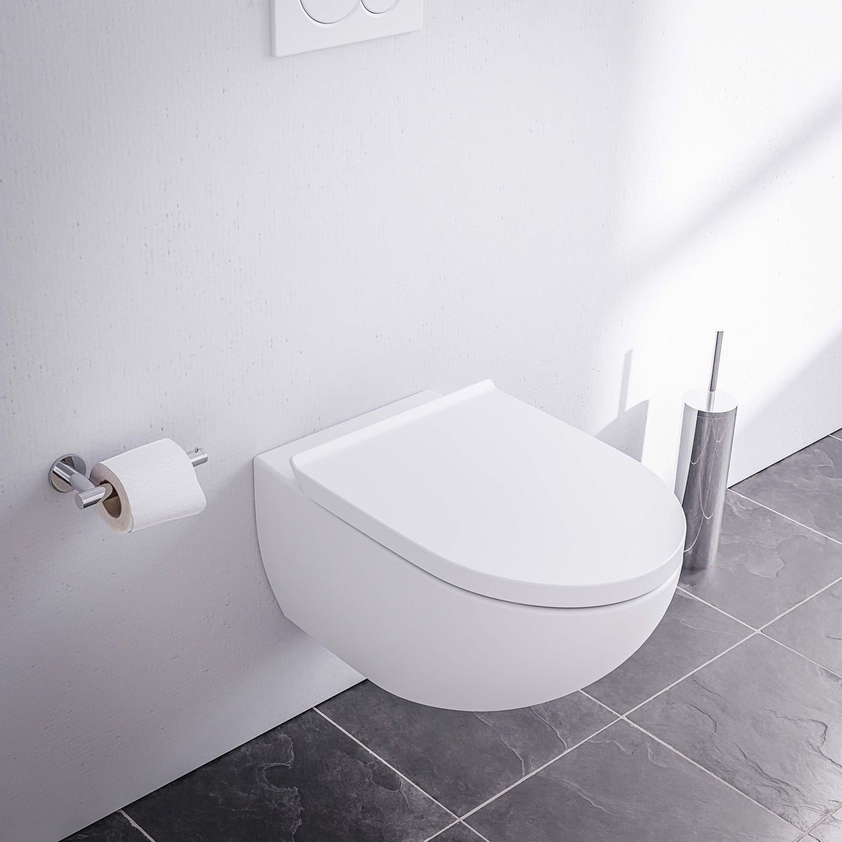 Spülrandloses Wand-WC mit Softclose-Sitz – 57,5 cm – Galerieansicht 8