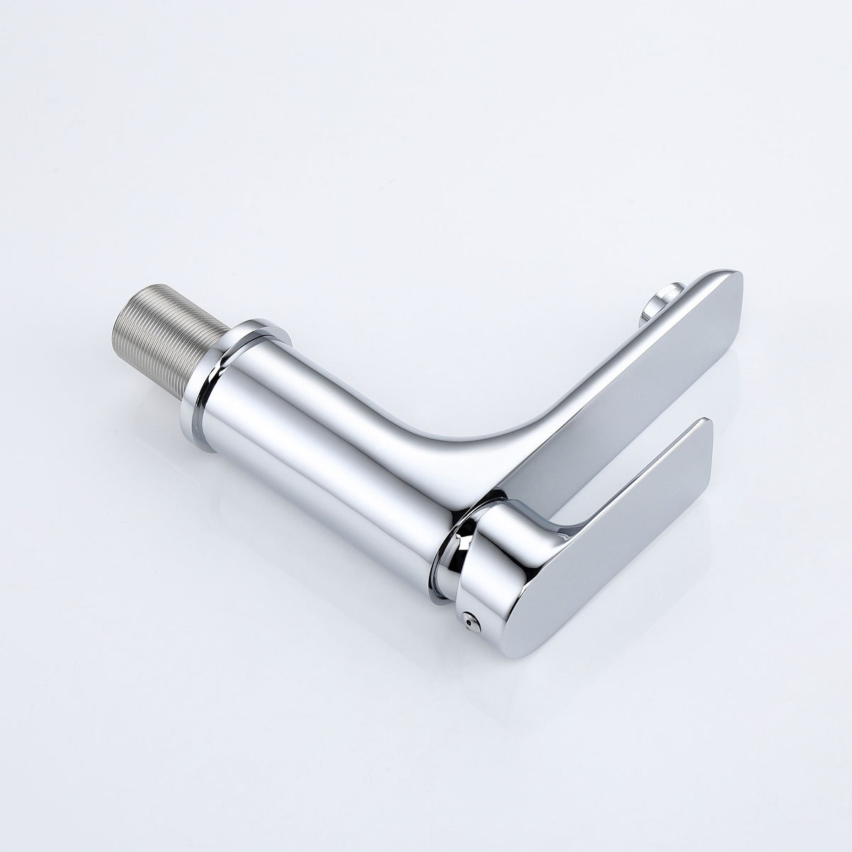Verchromter Waschtischmischer mit Keramikkartusche – 14,5 cm – Ansicht 4