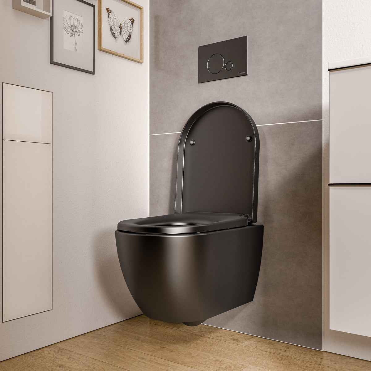 Wand-Tiefspül-WC mit abnehmbarem Softclose-Sitz – 52,5 cm – Ansicht 2