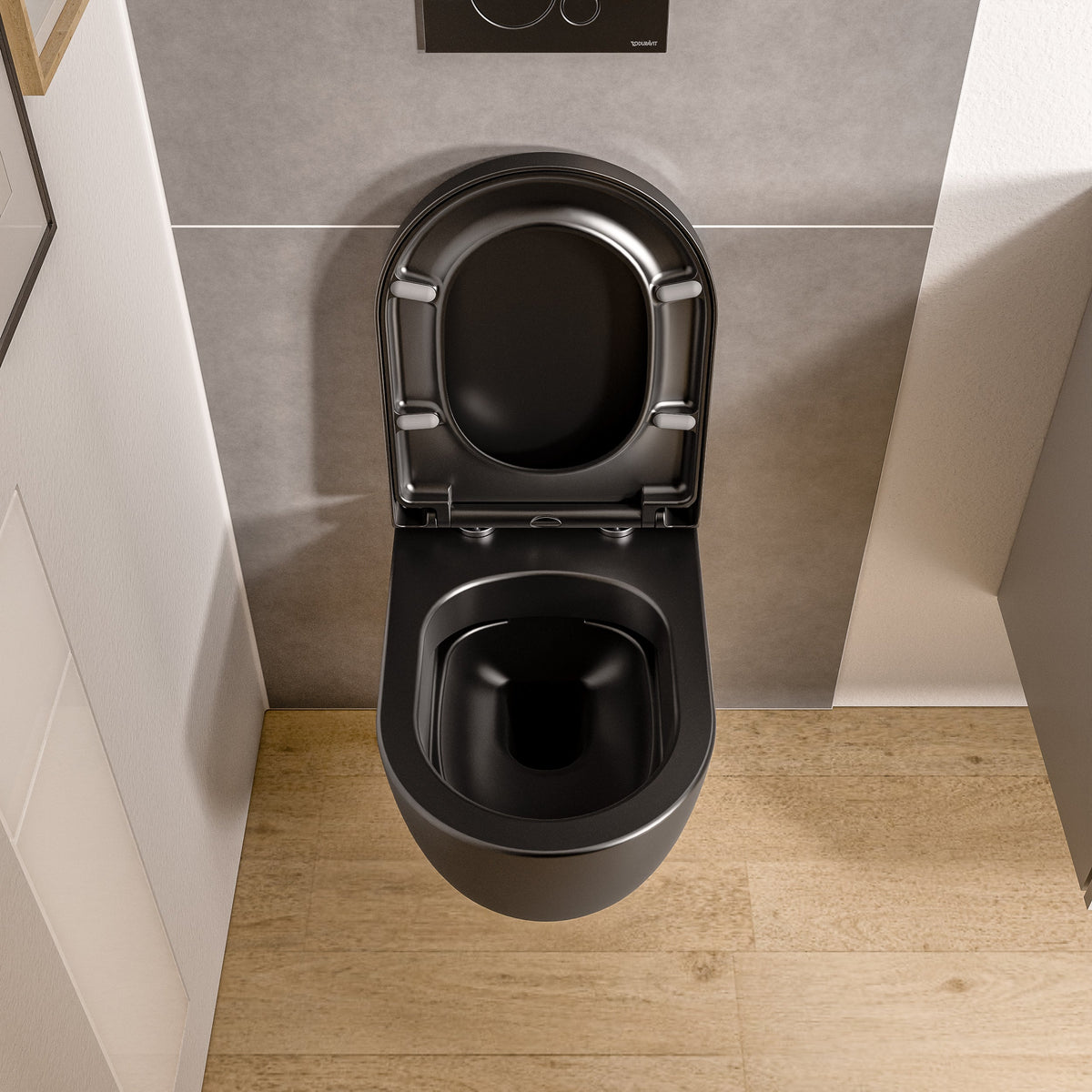 Wand-Tiefspül-WC mit abnehmbarem Softclose-Sitz – 52,5 cm – Ansicht 3