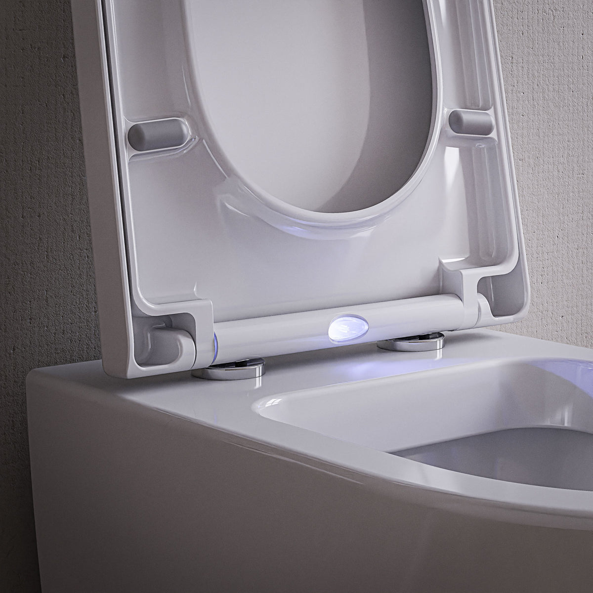 Wand-WC mit wählbarem Sitz und offenem Spülrand – 55,5 cm – Galerieansicht 6