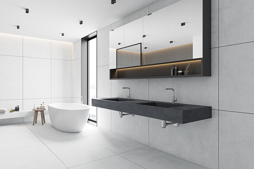 Spiegel Raumteiler für ausgefallene Badkonzepte » Spiegelmax